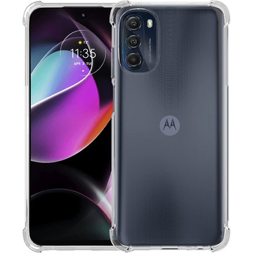 ShockProof Alogy Armor Case for Motorola Moto G 5G 2022 Clear Glass