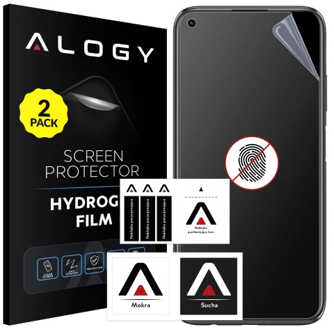 2x Folia "MATOWA" do Huawei P40 Lite Hydrożelowa Alogy HydroSkin Matte Pro™ na ekran do etui "BEZ ODCISKU PALCÓW"