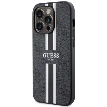 Etui Guess GUHMP14XP4RPSK für iPhone 14 Pro Max 6,7" Hardcase 4G bedruckte Streifen MagSafe