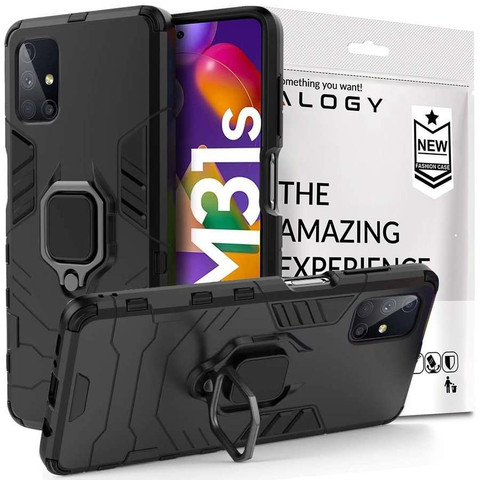 Handyhülle Alogy Stand Ring Armor für Samsung Galaxy M31s Schutzhülle
