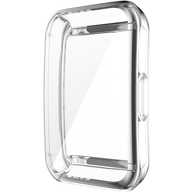 Silikonové překrytí pouzdra s ochrannou fólií Alogy pro Huawei / Honor Band 6 Transparent