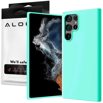 Etui ochronne do telefonu Alogy Thin Soft Case do Samsung Galaxy S22 Ultra Turkusowe
