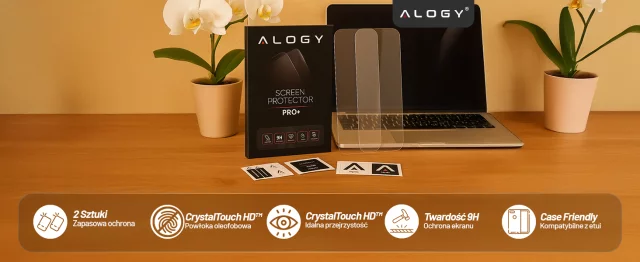 Gehärtetes Glas für Apple iPhone 16 Displayschutzfolie 9H Alogy Heavy Pro™️