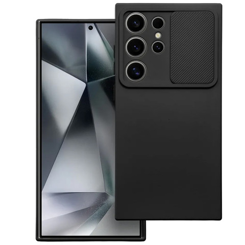 Case for Samsung Galaxy S24 Ultra Armored Case Protection Camera Cover Slide Camshield Case Alogy Black Glass