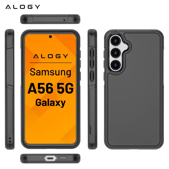 Schutzhülle für Samsung Galaxy A56 / A36 5G 2025 Alogy HeavyDuty™️ Hülle Schwarz
