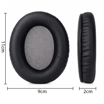 Ohrenschützer Alogy Earpads Pads für Bose QC35 QC25 QC15 QC2 AE2 Schwarz