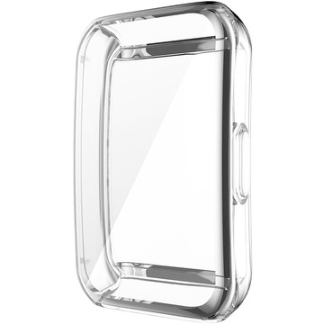 Silikonové překrytí pouzdra s ochrannou fólií Alogy pro Huawei / Honor Band 6 Transparent