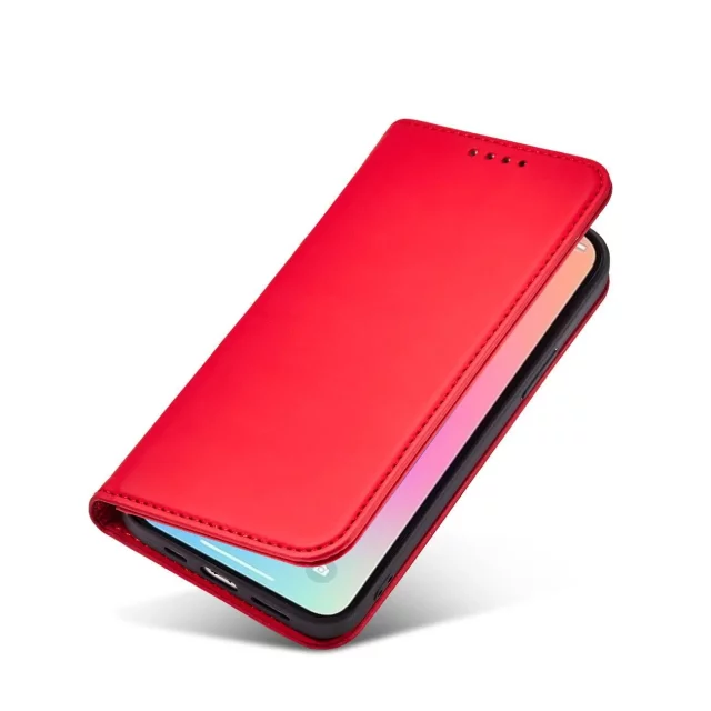 Magnet Card Case case for iPhone 13 Pro cover card wallet stand red