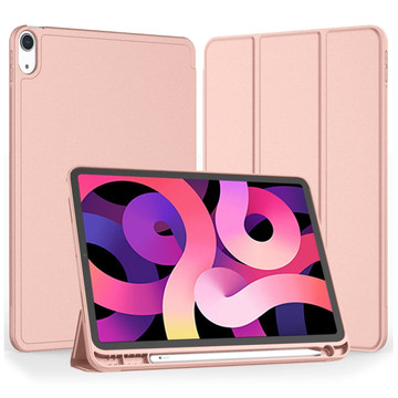 Ochranné pouzdro Alogy Book Cover Penál Pouzdro s držákem na pero pro Apple iPad Air 4 2020 / Air 5 2022 10,9" růžové