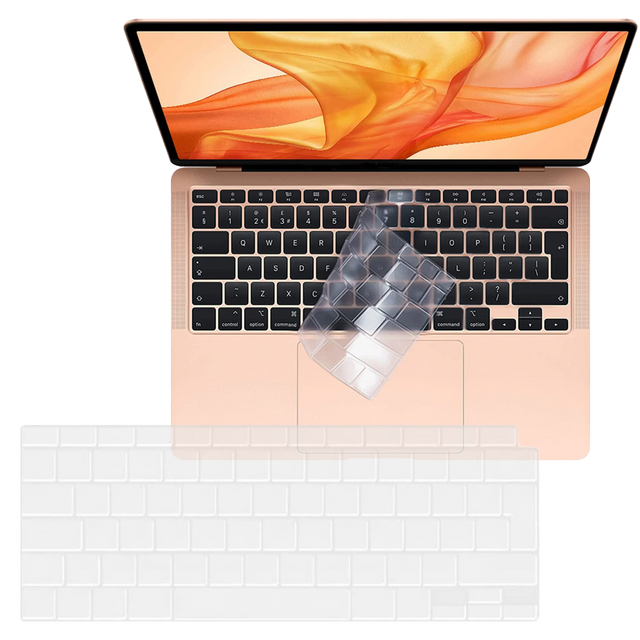 Alogy ochranné pouzdro silikonový kryt klávesnice pro Apple Macbook Air 13 M1 2019-2020 průhledný