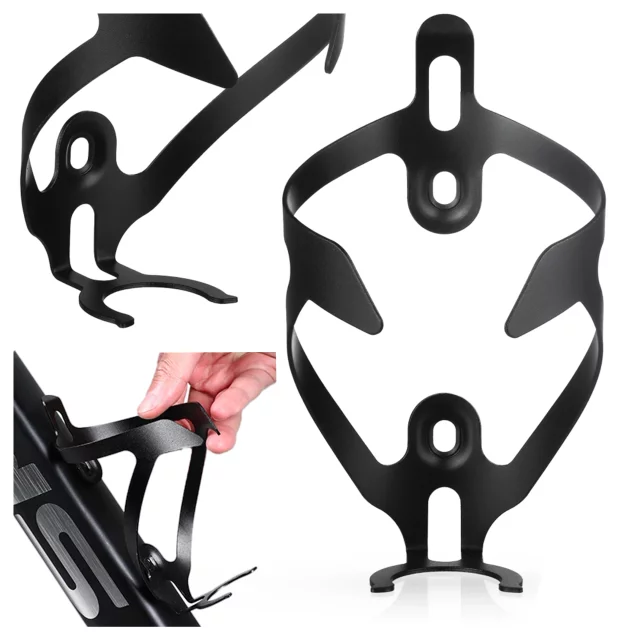 Koszyk na bidon napój butelkę wodę uchwyt rowerowy do roweru bidonu uniwersalny Czarny