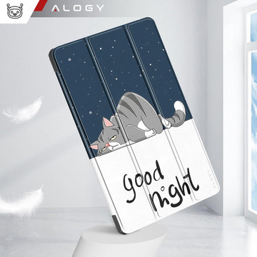 Etui do Lenovo Tab K11 / K11E 11” M11 10.95" TB330FU / TB330XU / TB331FC obudowa na tablet Case Alogy Book Cover Sleeping Cat + Rysik