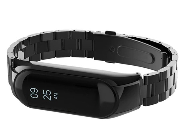 Alogy Edelstahlarmband für Xiaomi Mi Band 5 Schwarz 5x Alogy Folie