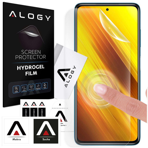 Hydrogelová fólie pro Xiaomi Poco X3 NFC / X3 PRO / Redmi Note 9S / Redmi Note 9 Pro Ochranná fólie telefonu Alogy Hydrogelová fólie