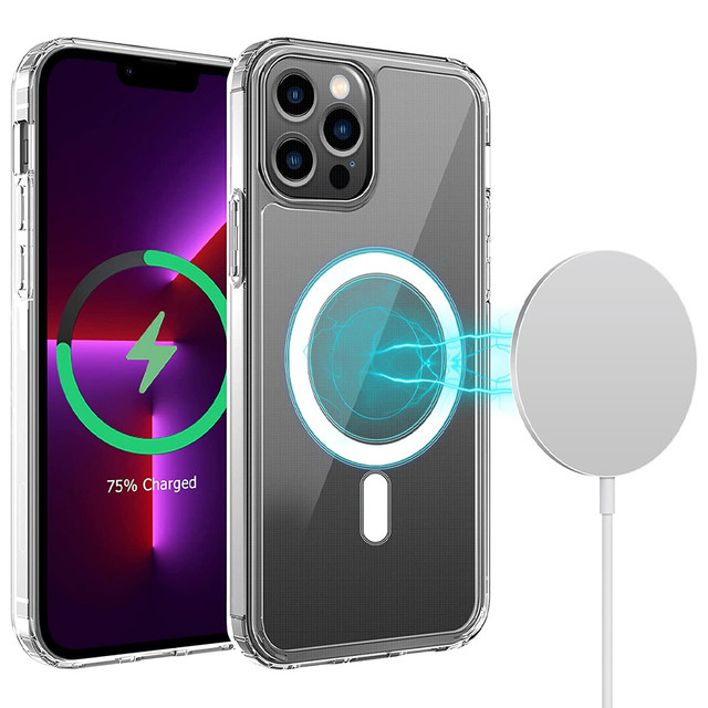 MagSafe Ultra Slim Alogy Case for Qi pro Apple iPhone 13 Pro Max Transparent Qi Charger