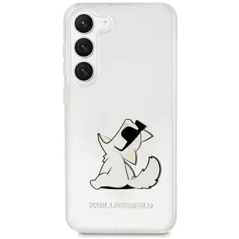Karl Lagerfeld KLHCS23MCFNRC protective phone case for Samsung Galaxy S23 Plus S916 transparent hardcase Choupette Fun