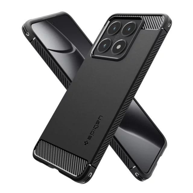 Etui Spigen Rugged Armor do Xiaomi 14T Pro Matte Black