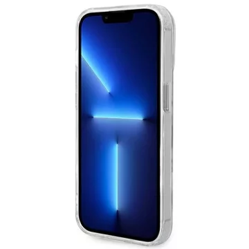 Etui Guess GUHMP14XHTRMS iPhone 14 Pro Max 6,7" srebrny/silver Hartschalenetui Metal Outline Magsafe
