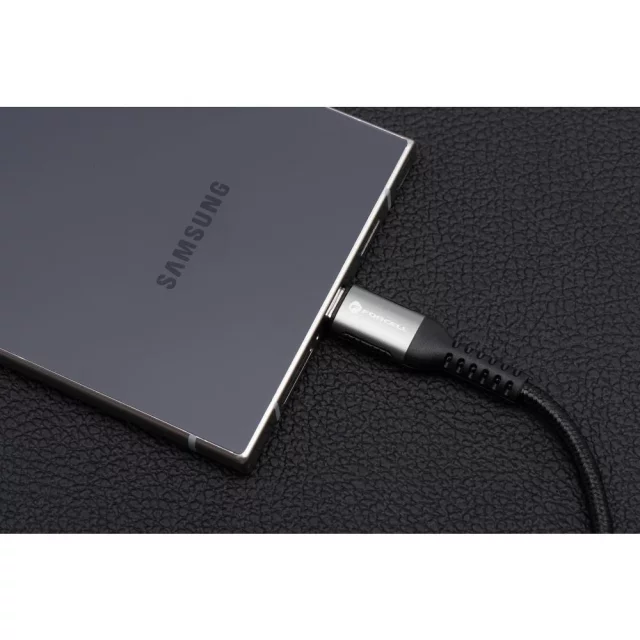 Kabel USB-C – USB-C 100W Forcell F-Energy QC4.0 Cafule 0,5 m czarny