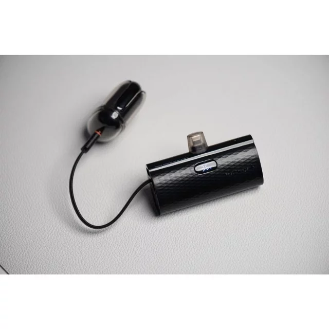 FORCELL F-ENERGY Power Plug F5K3 Powerbank z Wbudowanym Złączem Lightning PD 20W 5000 mAh Czarny