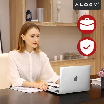 Etui Alogy Hard Case do Apple Macbook Air 13 2022 M2 A2681 13,6" Przezroczyste