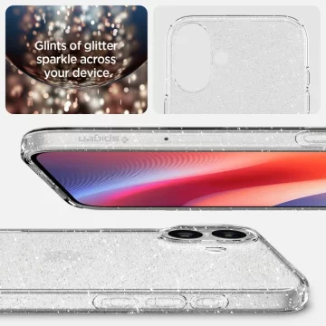 Etui do iPhone 16 Spigen Liquid Crystal obudowa ochronna na telefon Glitter Crystal