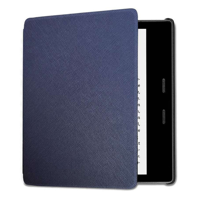 Alogy Slim Leather Smart Case for Kindle Oasis 2/3 Navy Blue
