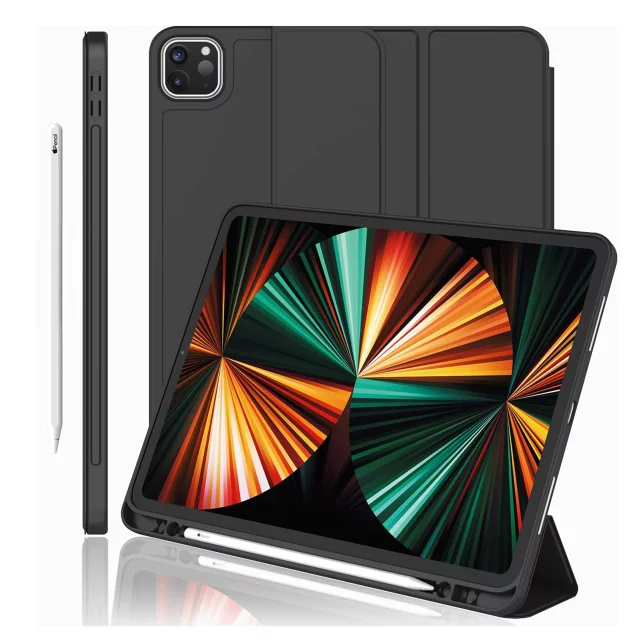 Etui ochronne Alogy Book Cover Pencil Case obudowa z miejscem na rysik do Apple iPad Air 7/6 2025/2024 11", iPad Pro 11 2020 2021 iPad Air 5/4 2022/2020 10.9" Czarne