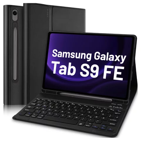 Etui z klawiaturą z miejscem na rysik do Samsung Galaxy Tab S9 FE 10.9" Alogy Keyboard Case Czarne